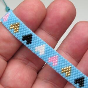 Work of Art Hand Made Beaded Bracelets Colorful